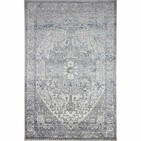 Bashian 2 ft. 6 in. x 8 ft. Sevilla Collection Polypropylene & Polyester Power Loom Area Rug Beige S234-BE-2.6X8-SV2003